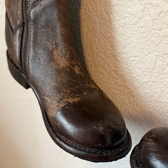 Bed-Stu Brown Leather Knee-High Leather Boots Manchester Size 6.5 - Picture 6 of 16